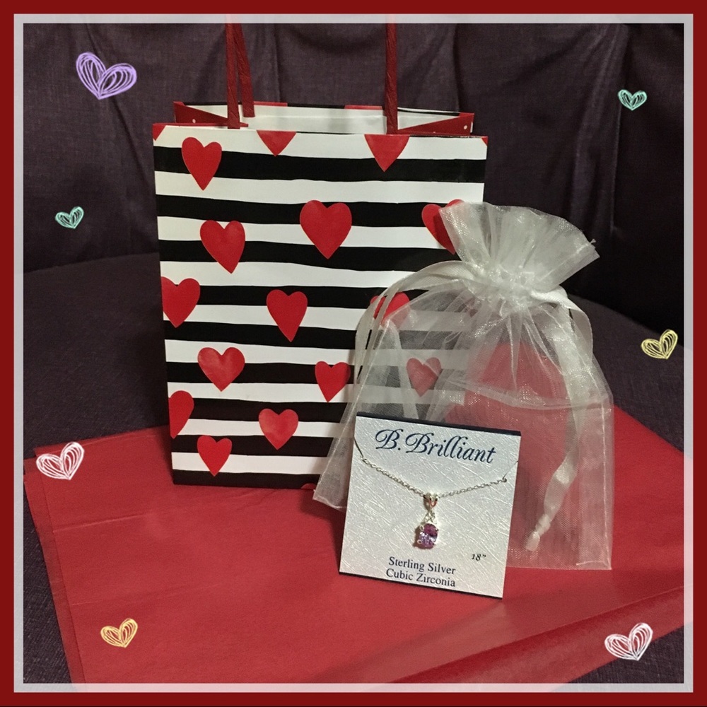 💝 B.Brilliant Sterling Silver Necklace Valentine